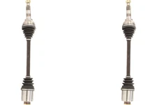 Front PAIR TrakMotive CV Axle Shaft for 1986-1989 Subaru RX (36075)