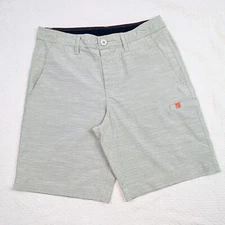 Salt Life Performance Shorts Green Striped Mens Size 30  Inseam 9"