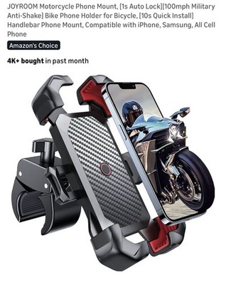 JOYROOM Bike Phone Holder Mount Ultra-Stable Universal