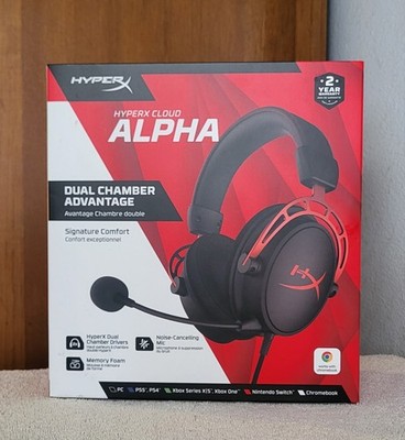HyperX Cloud Alpha S Wired Over-Ear Gaming Headset. Brand new in box. Never used