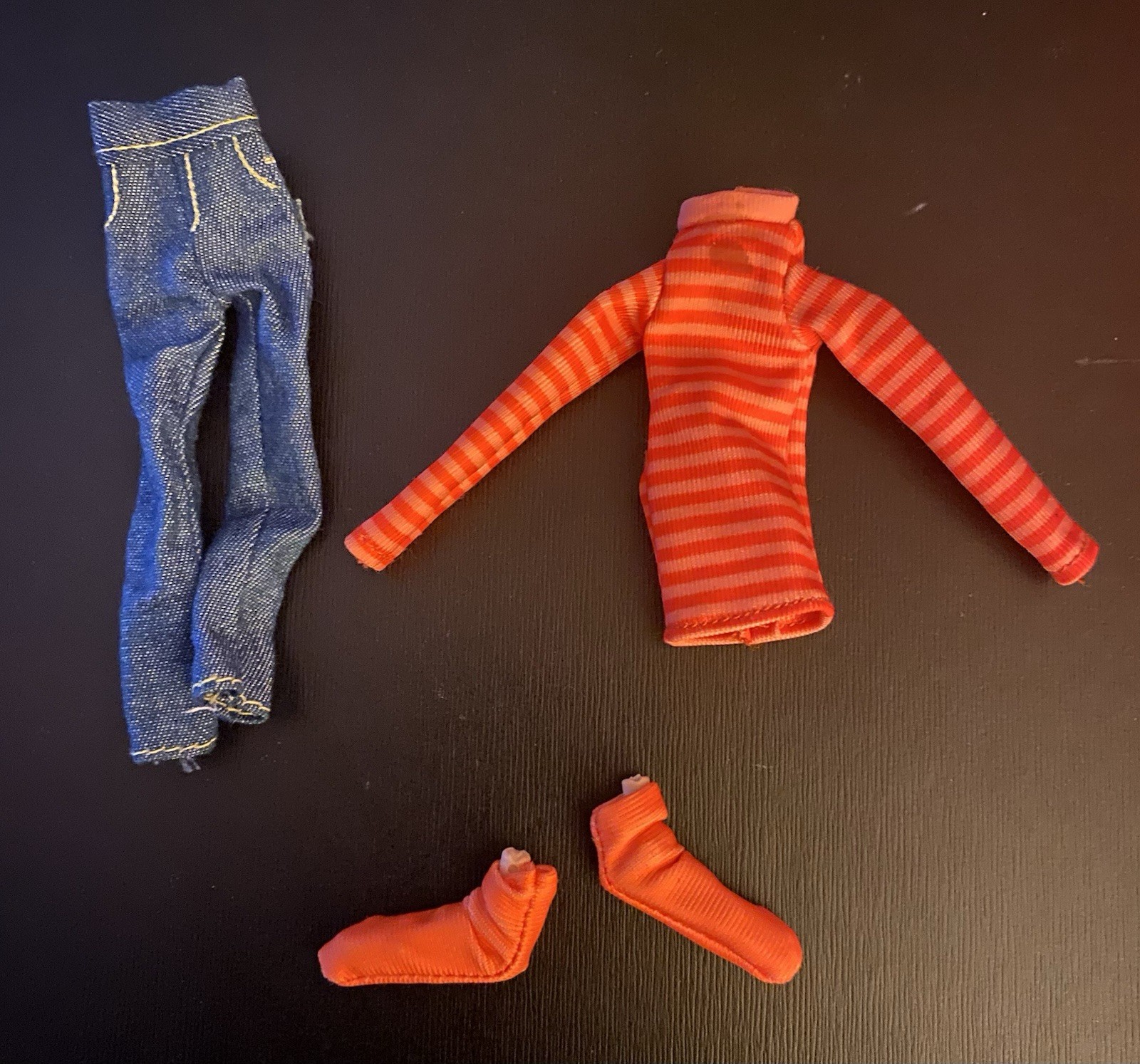 SAOLA neca coraline 7" figura camicia a righe jeans calze e piedi solo pezzo foraggio