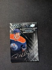 2022-23 UD SPx Hockey Black Lustrous Rookies Auto Dylan Holloway #/199