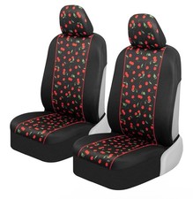 BDK Red Cherry Car Seat Covers for Front Seats, 2 Pack   Classic Pattern with  .