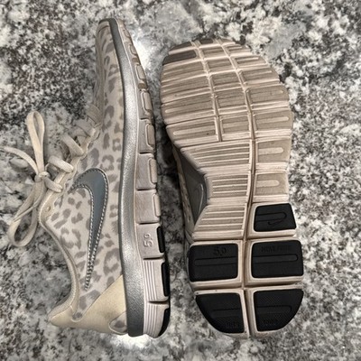 womens nike free 5.0 v4 leopard cheetah print shoes