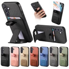 Card Holder Case Wristband Stand Cover For Vivo S30 ProMini V40 Lite V50 V60 Y04