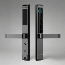 Fingerprint Smart Lock L208 TuYa TTlock Touchscreen Password ICard Keys Black