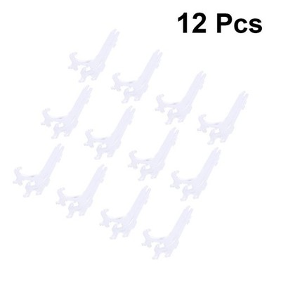12 Pcs Table Top Display Stand Platter Stands for Multiple Plate