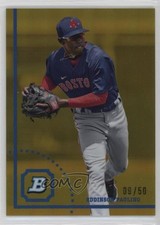 2022 Bowman Heritage Chrome Prospects Gold Refractor 9/50 Eddinson Paulino 0i4k