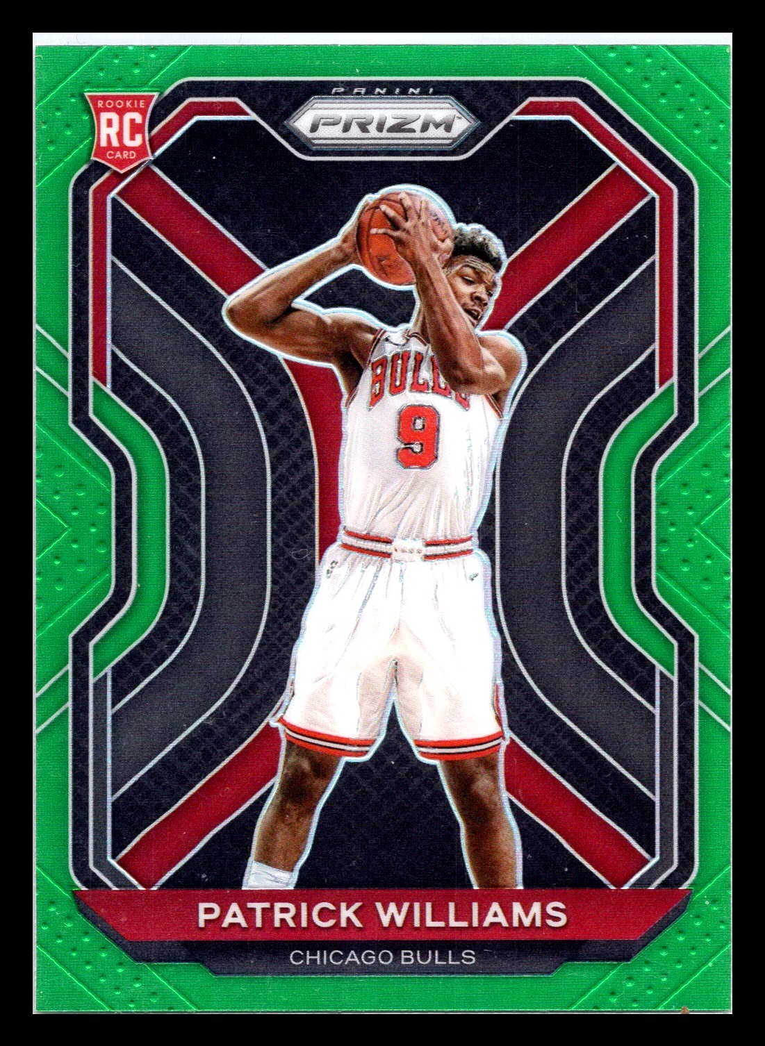 2020-21 Panini Prizm #288 Patrick Williams Green Rookie RC Chicago Bulls