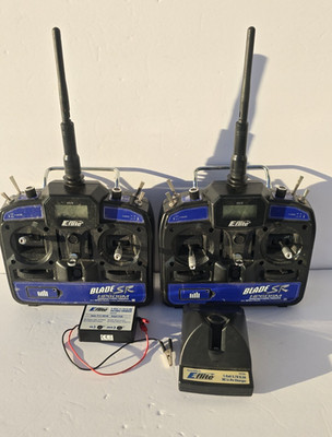 2 E-FLITE BLADE-SR HP6DSM RC Plane Airplane Remote Controllers Charger AS IS