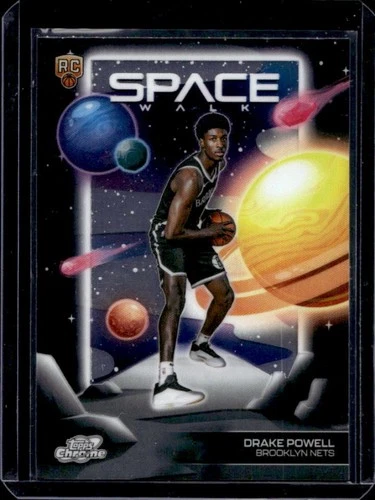 2025-26 Topps Cosmic Chrome Drake Powell Space Walk RC Rookie #SW-11 Nets