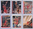 Michael Jordan 1990s Card Lot Upper Deck Topps Rare Air Bulls HOF – 6 Cards