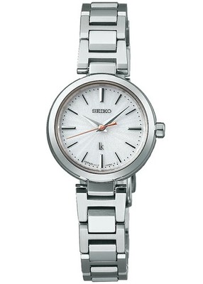 Seiko Lukia SSVR139 I Collection Solar White Dial Stainless Steel Ladies Watch
