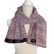 Lululemon Vinyasa Snap Infinity Scarf Wrap Rulu Yoga Travel Pink Layering EUC