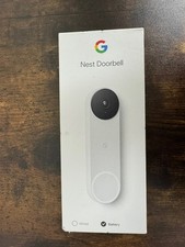 Google Nest Doorbell Battery - Video Doorbell Camera - Snow- NEW SEALED