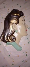  Large Art Deco Style lady face/plaque/mask wall hanging,
