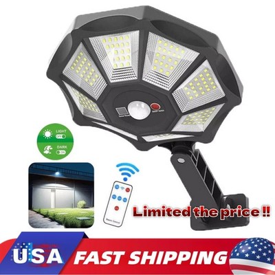 Solar Lights Outdoor 168LED Motion Sensor Flood Light Dusk to Dawn Solar Lamp US