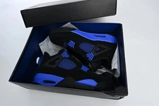 Jordan 4 Retro Black Blue Thunder Size US 7-12 (Men) NEW