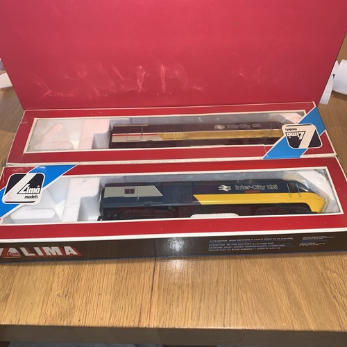 Lima Models 2 Lok 20-5184 schwarz/gelb + 205160 Intercity 125 blau/gelb OH28  | Zustand: Used