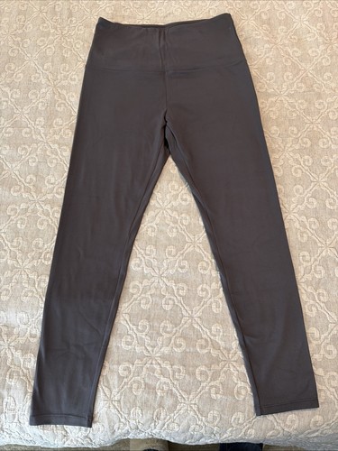 tuff athletics leggings L slate blue gray ankle