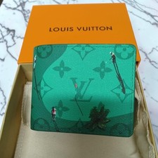 Louis Vuitton LV Golf Monogram Green Wallet Mens Bifold