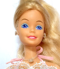 BARBIE DREAM GLOW - LUCE DI STELLE 1985 bambola full gioielli ombrello scarpe