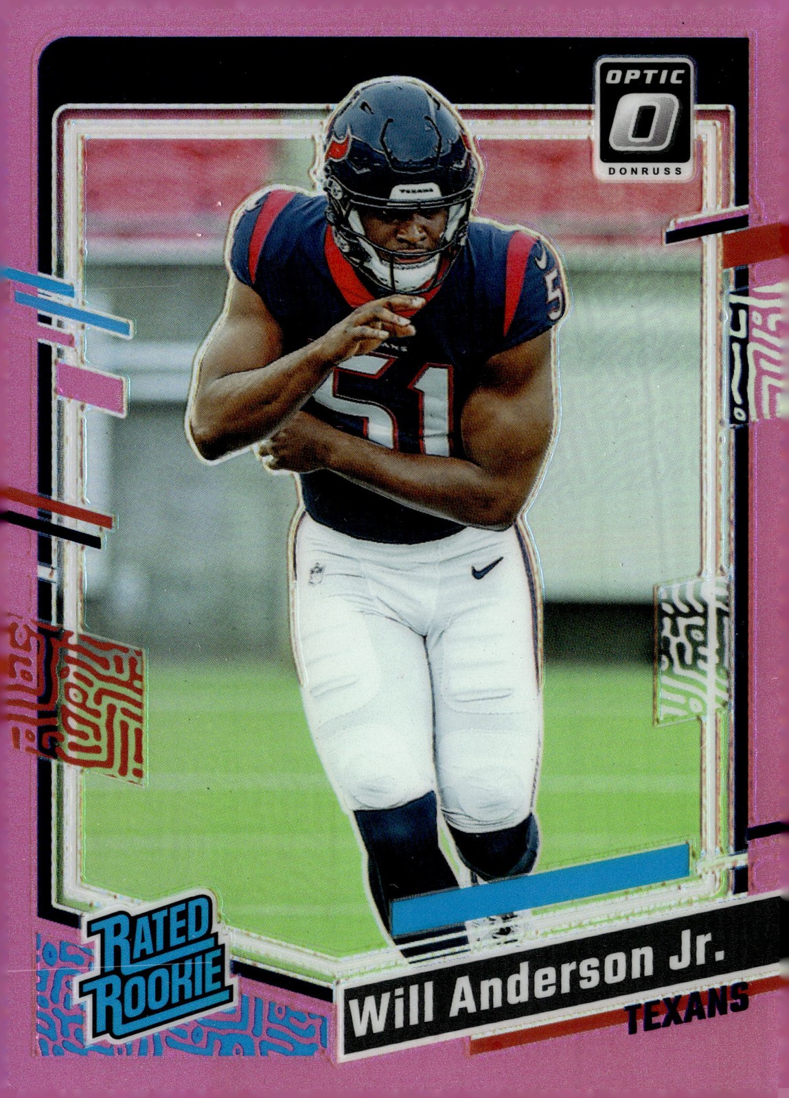 2023 Donruss Optic #246 Will Anderson Jr. Pink