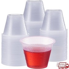 Clear Disposable Medicine Measuring Cups 1oz 300 Pack Liquid Measuring Cups New