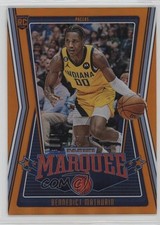 2022-23 Panini Chronicles Marquee Orange 65/75 Bennedict Mathurin #265 8mm