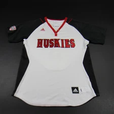 NIU Huskies adidas Game Jersey - Softball Women's White/Black Used