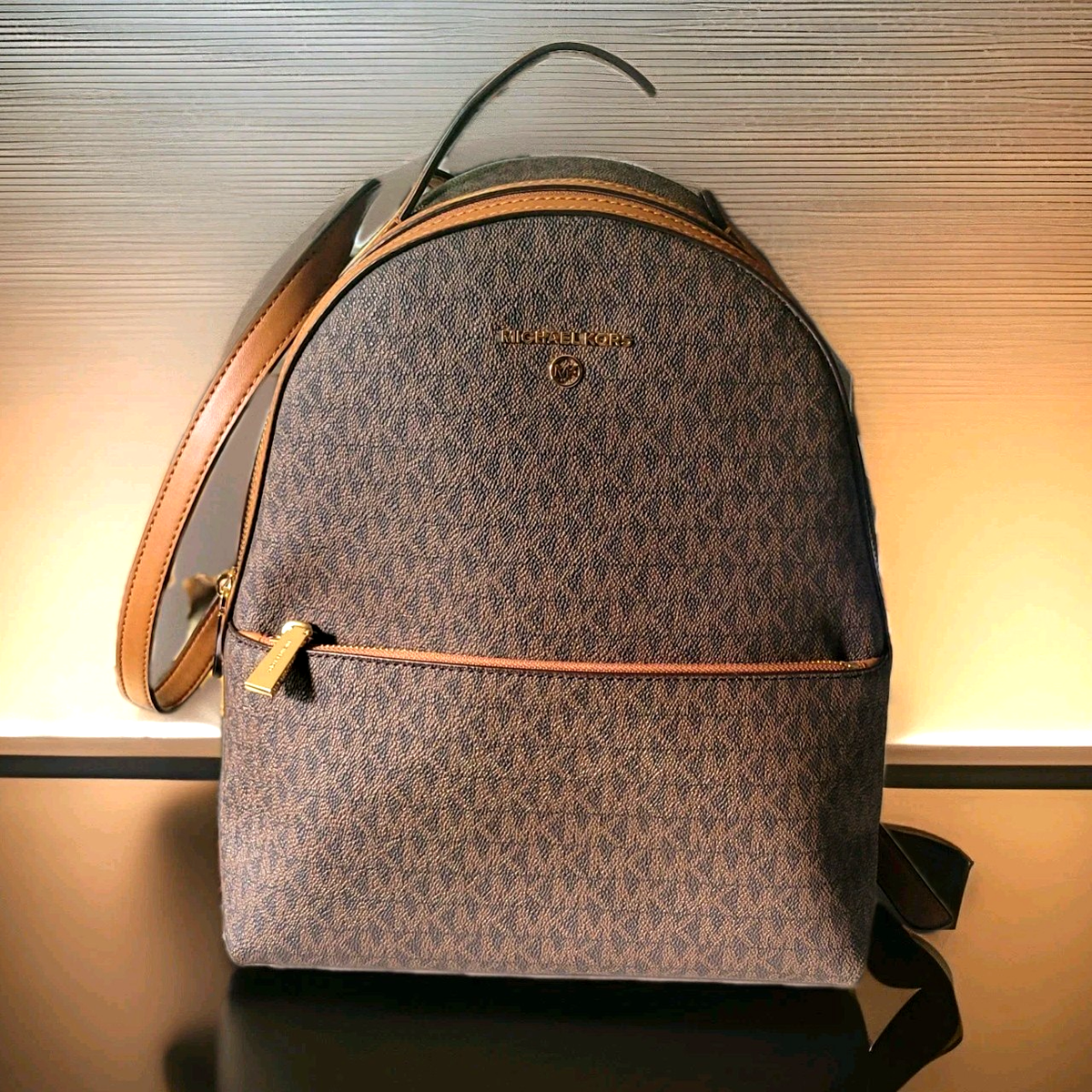 Michael Kors Adina Leather Medium Backpack Authentic NWOT - FAST SHIPPING |  eBay