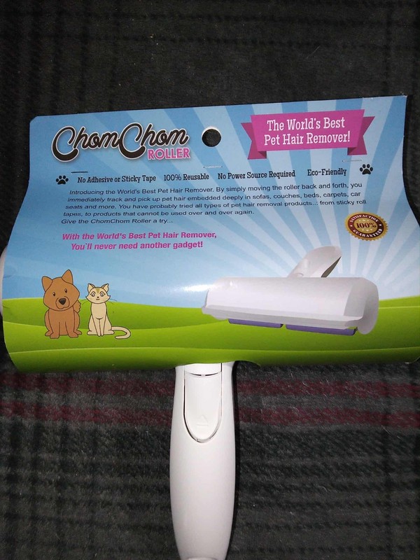 Chom chom Roller Pet Hair Remover roller 100% reusable no adhesive tape