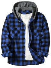 Men's Plaid Shirt  LumberJack Flannel Work Jacket Warm Casual Top