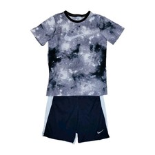 Nike Youth Large Galaxy Swoosh Tshirt Athletic Shorts Boys Activewear Outfit