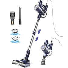 Corded Vacuum Cleaner, 600W 23Kpa Stick Vacuum, Free-Stand 6 in 1 Handheld Vacuu