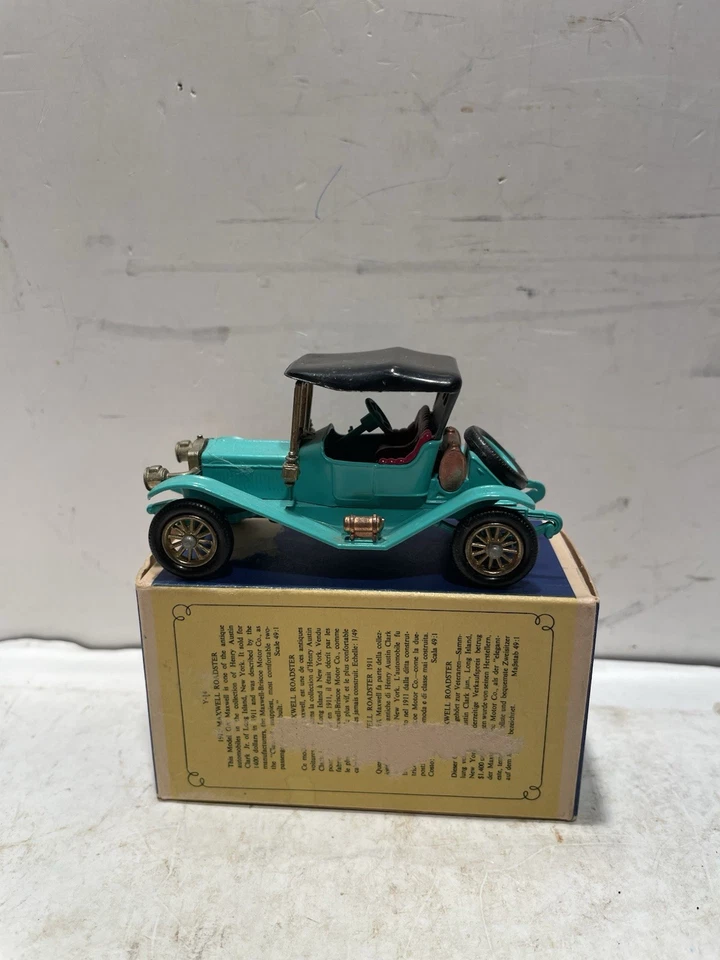 Modelos Matchbox vintage de antaño. Maxwell Roadster 1911. Y-14 verde azulado nuevo en caja 25 Foto 4 de 4