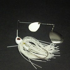 GreenFish Tackle Spinnerbait Double Colorat White 21g Fishing Lure