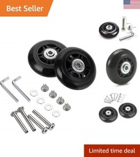 Luxury 70mm Replacement Wheels for Luggage Inline Skates - Easy Install Kit