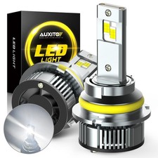 AUXITO 9007 HB5 LED Headlight Super Bright Bulbs HIGH/LOW Beam 6500K White Y19