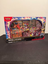 Image of Pokomon TCG Mega Lucario EX Premium Figure Collection Box  - NEW SEALED Pokémon