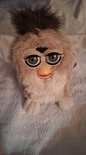Vintage 1998 Furby Bear Light Brown White GEN 2 Tiger Electronic Works No Sound