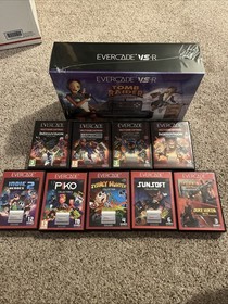 Evercade Lot - 1 Sealed Console and 9 CIB Carts