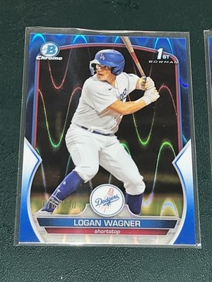2023 Bowman Chrome Logan Wagner BLUE LAVA /150