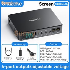 10400mAh 18000mAh UPS Battery Backup Mini Uninterruptible Power Supply 5V 9V 12V