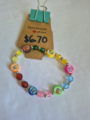 Bluey Inspired Whole Gang Beaded Bracelet Handmade