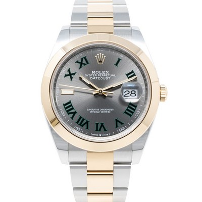 Rolex Datejust 41 Steel & Gold 126303 Wristwatch - Slate, Oyster