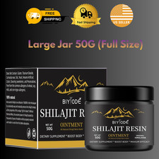 Himalayan Pure 100 Shilajit, Organic, Extremely Potent, FULL SIZE - 50G