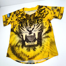 Mizuno Hanshin Tigers Jersey NPB Baseball Mens Size M Medium (Japan F) Big Logo