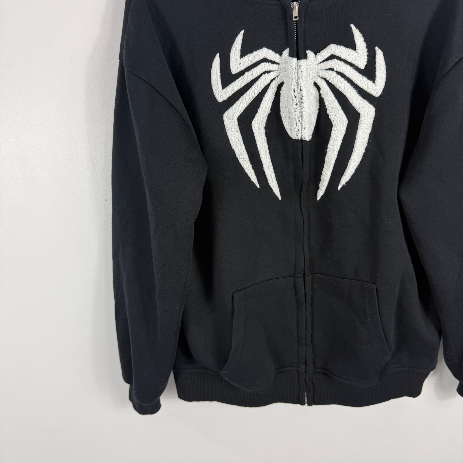 Vintage Harvest Black Spider Web Full Face Mask Size 3 / Medium Full Zip Hoodie image 7