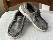 Hey Dude Wally Youth Linen Stone 130130704 US Youth 5 Women's 6 - EU 37